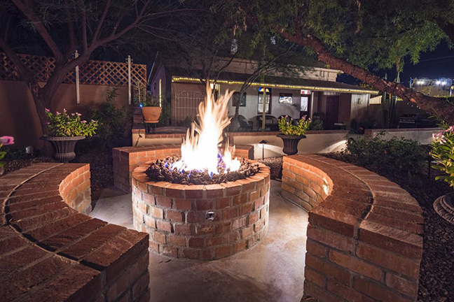 KMAC Tucson Landscaping & Construction - Firepits and Iron Fencing