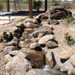 rock stream water feature