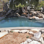 pool and rock water feature