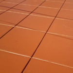 terracotta colored decorative concrete