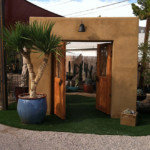 stucco arch entrance