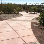 decorative concrete sidewalk