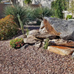 rock and desert landscaping