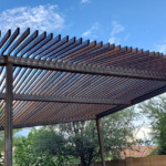 metal shade pergola